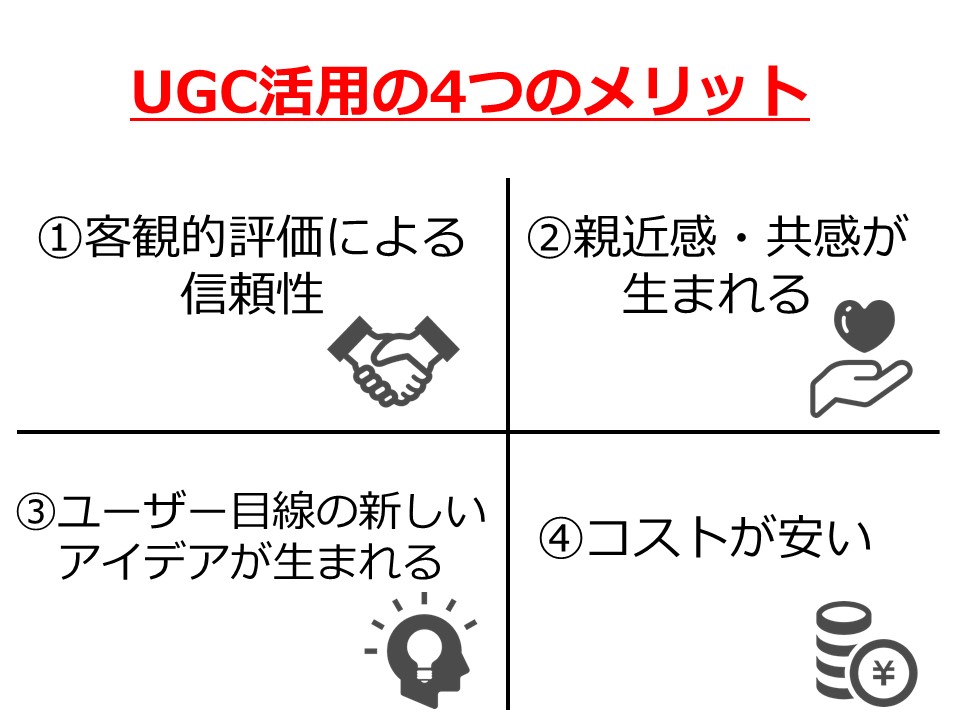 UGC活用の4つのメリット
