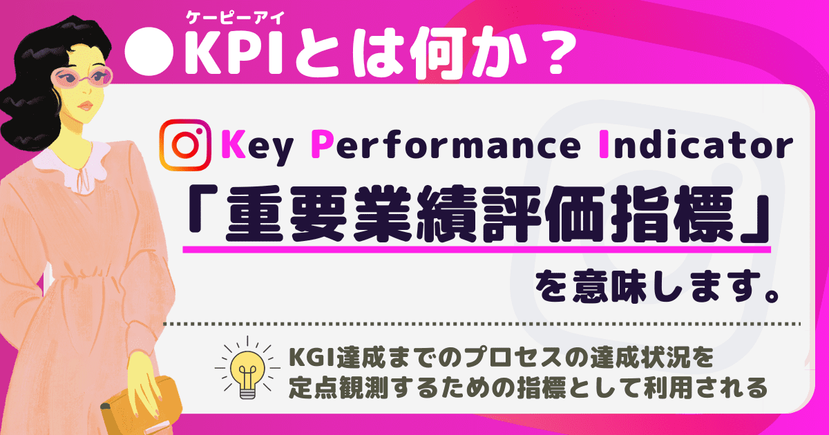 KPIとは何か？（Instagram運用におけるKPI設定をKGIパターン別に紹介）