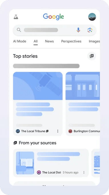 Google検索の「優先ソース」の使い方（＝設定方法）_手順3:「検索結果」と「お気に入りサイトの情報」から情報収集する