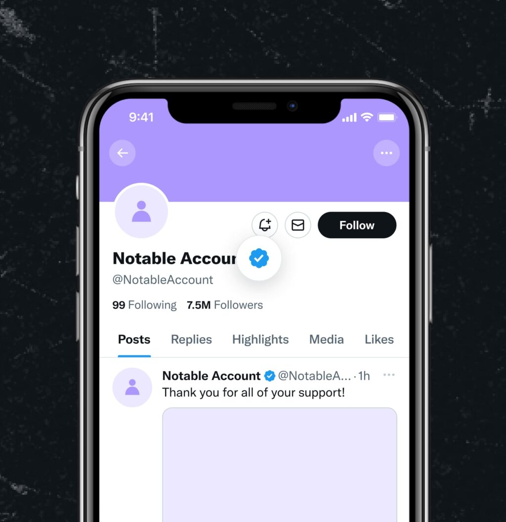 X（旧Twitter）の公式マークとは？（チェックマーク）